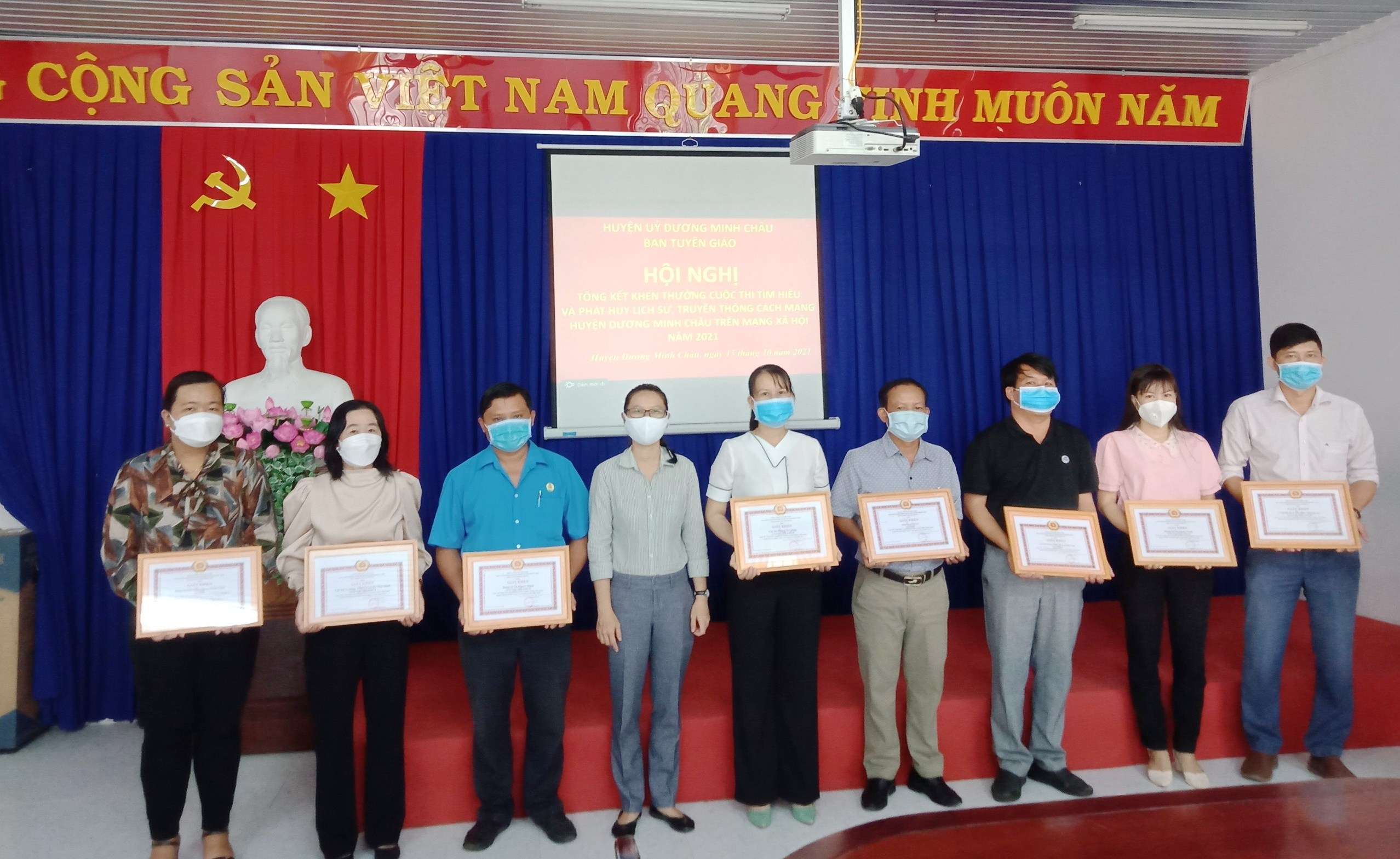 Huyện ủy Dương Minh Châu:  Tổng kết cuộc thi “Tìm hiểu và phát huy lịch sử, truyền thống cách mạng huyện Dương Minh Châu”